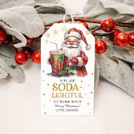 Etiquetas Para Regalos Eres Soda-luz para Trabajar con Navidad