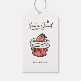 Etiquetas Para Regalos Eres un dulce pastel de San Valentín de regalo