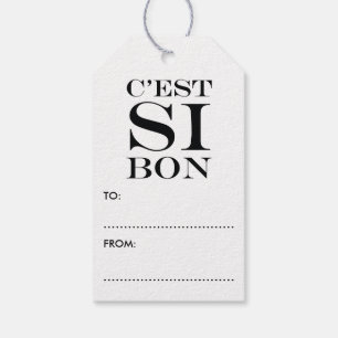 Etiquetas Para Regalos Es tan bueno - francés del Bon de C'est Si