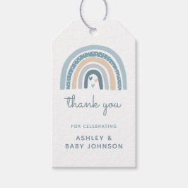 Etiquetas Para Regalos Es un niño Boho Arcoiris Baby Shower Agradecimient