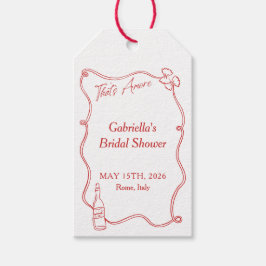 Etiquetas Para Regalos Esa es una mano más caprichosa de Moda roja italia