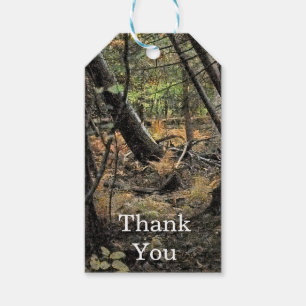Etiquetas Para Regalos Escena forestal de otoño