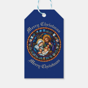 Etiquetas Para Regalos Escena tradicional de la natividad de los navidade