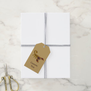 Etiquetas Para Regalos Escorpión de nudo celta