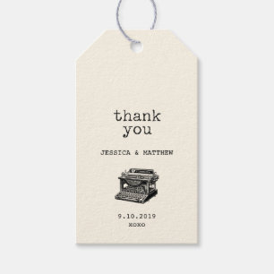 Etiquetas Para Regalos Escritura antigua y gracias por texto