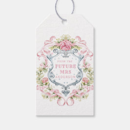 Etiquetas Para Regalos Escudo floral Grandmillennial | Futura Sra.