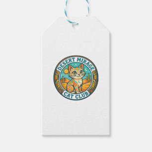 Etiquetas Para Regalos Espejismo del desierto Gato Idea de regalo para ma