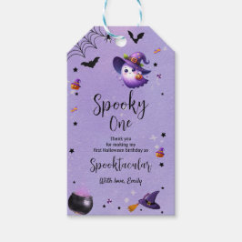 Etiquetas Para Regalos Espeluznante Fiesta de Halloween de cumpleaños Mor