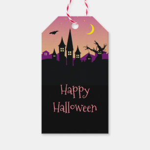 Etiquetas Para Regalos Espeluznante y aterradora fiesta de Halloween en c