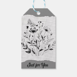 Etiquetas Para Regalos Esquemas del Jardín de mariposas