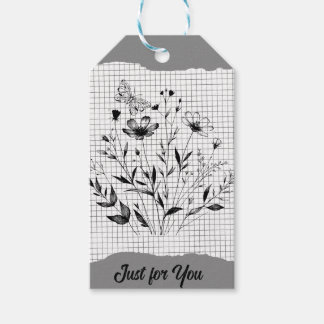 Etiquetas Para Regalos Esquemas del Jardín de mariposas