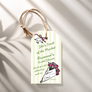 Etiquetas Para Regalos Está fresca de la ducha de novia del mercado