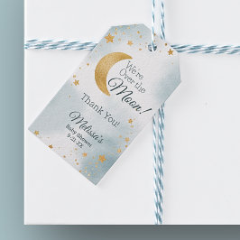 Etiquetas Para Regalos Estamos en la luna, Baby Shower gracias