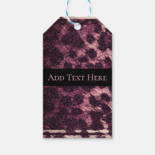 Etiquetas Para Regalos Estampado Animal de Leopardo Guepardo Safari Brill