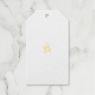 Etiquetas Para Regalos Estilo floral, ArtyClick Carmesí, Dorado Claro