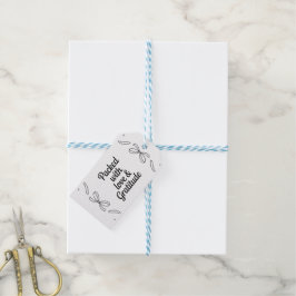 Etiquetas Para Regalos Estilo monocromo lleno de amor y gratitud 
