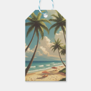 Etiquetas Para Regalos Estilo Vintage De Viaje Hawaiano Aloha De Hawaii