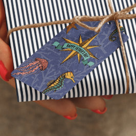 Etiquetas Para Regalos Estrella náutica animal marina de mar
