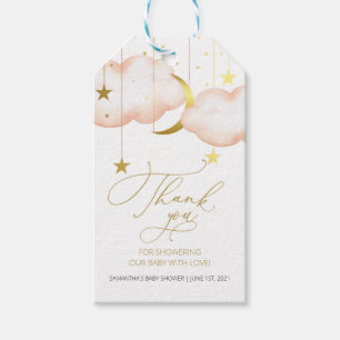 Etiquetas Para Regalos Estrella pequeña Twinkle Twinkle , Luna de Rubor