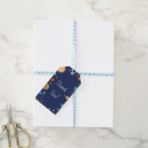 Etiquetas Para Regalos Estrellas de Baby Shower Galaxy Universe en el esp
