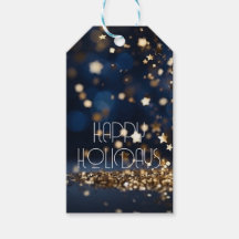 Estrellas Doradas Brillantes Felices Fiestas