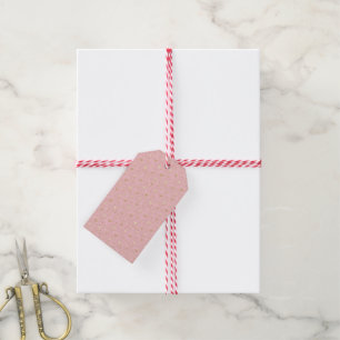 Etiquetas Para Regalos Estrellas purpurinas de oro, rosa y dorado