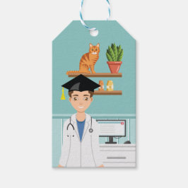 Etiquetas Para Regalos Estudiante de Doctor en Veterinaria Graduación DVM