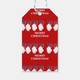 Etiquetas Para Regalos Étiquettes Cadeaux "Merry Christmas" – Bordure Rou