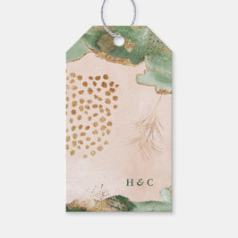 Etiquetas Para Regalos Eucalipto Botánico Abstracto Moderno Acuarela