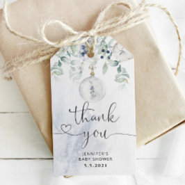 Etiquetas Para Regalos Eucalipto de invierno acogedor gracias