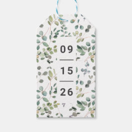 Etiquetas Para Regalos Eucalipto Minimalista contemporáneo