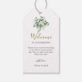 Etiquetas Para Regalos Eucalyptus acuarela Boda de la vegetación rústica