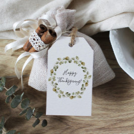 Etiquetas Para Regalos Eucalyptus Wreath