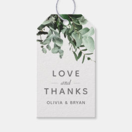 Etiquetas Para Regalos Eucalyptus y Greeneration Watercolor Amor y Gracia