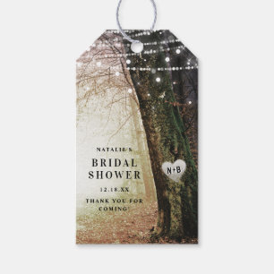 Etiquetas Para Regalos Evermore   Bosque encantado   Amber Bridal Shower