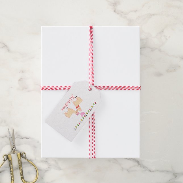 Etiquetas Para Regalos fa la llama (Con cuerda)