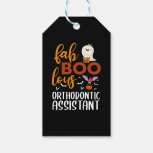 Etiquetas Para Regalos Fab Boo Lous Ayudante Ortodoncista Halloween