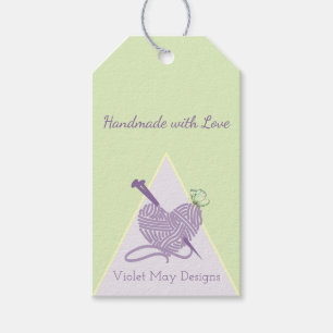 Etiquetas Para Regalos Fabricado a mano con amor - Pastel Yarn Craft