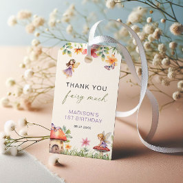 Etiquetas Para Regalos Fairy First Birday Enchanted Forest Gracias