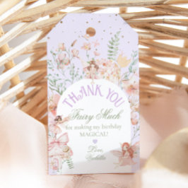 Etiquetas Para Regalos Fairy First Birthday Enchanted garden Whimsical