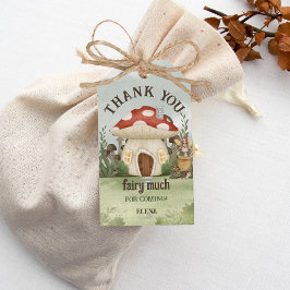Etiquetas Para Regalos Fairy First Mushroom Woodland Gracias