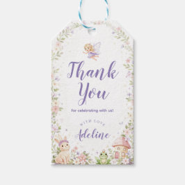 Etiquetas Para Regalos Fairy Garden Birthday Favor Tags, Thank You Labels