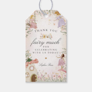 Etiquetas Para Regalos Fairy Garden Tag para cumpleaños o Baby Shower
