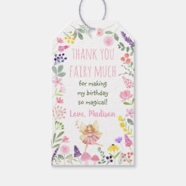 Etiquetas Para Regalos Fairy Garden Wildflower Birday