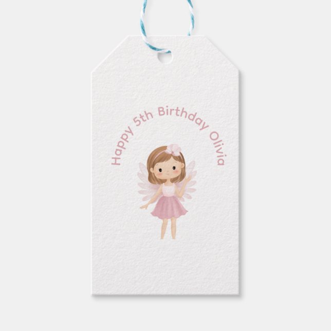 Etiquetas Para Regalos Fairy Happy Birday (Anverso)