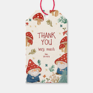 Etiquetas Para Regalos Fairy Tale Mushrooms Forest Gnome Gracias