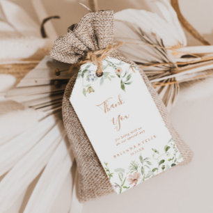 Etiquetas Para Regalos Fall Garden Wildflower Boda Gracias
