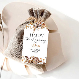 Etiquetas Para Regalos Fall Leaves Thanksgiving Dinner Gift Tag