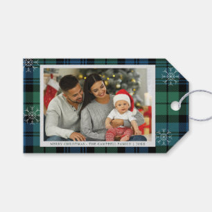 Etiquetas Para Regalos Familia Rusa Plaid Foto Campbell Tartán