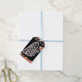 Etiquetas Para Regalos Fantasma de encaje caprichoso Ilustracion floral